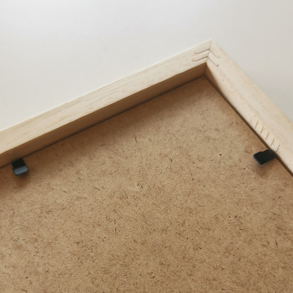 Holzrahmen aus heller Eiche – Breit (20 mm) – A2 (42 x 59,4 cm)