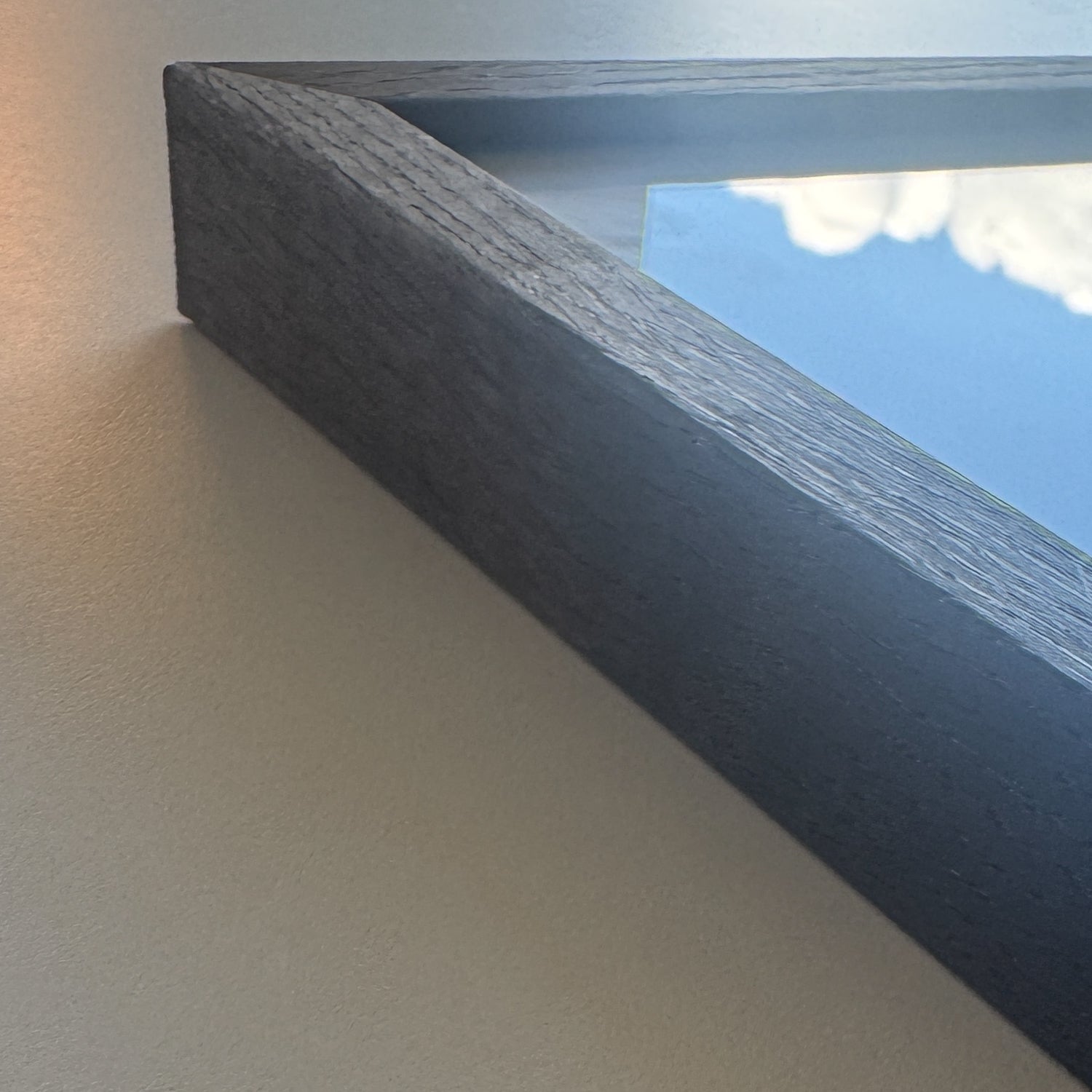 Rahmenprobe: Bilderrahmen aus geräuchertem Eichenfurnier - Schmal (20×20 mm)
