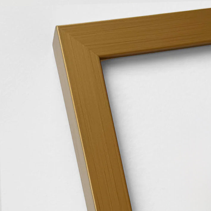 Dunkelgoldener Holzrahmen - Breit (20 mm) - 70x70 cm