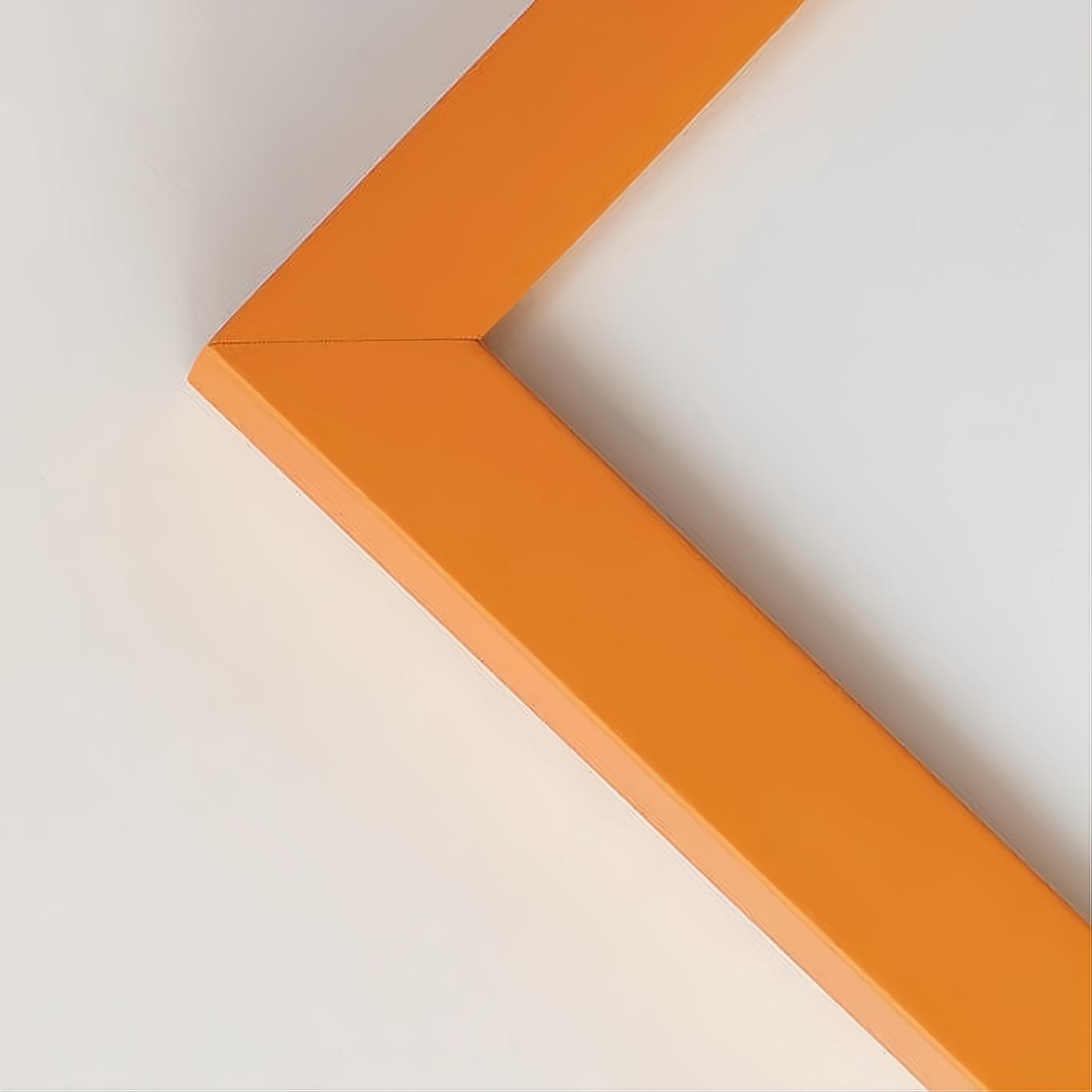 Orange matter Holzrahmen nach Maß - Schmal (15 mm)