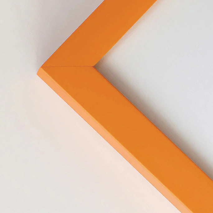 Orange matter Holzrahmen nach Maß - Schmal (15 mm)