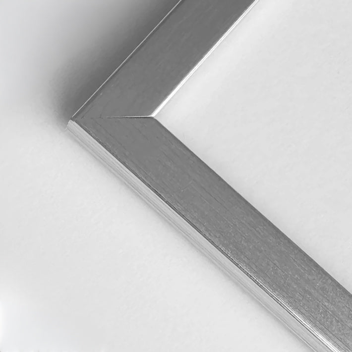 Silber Holzrahmen nach Maß - Schmal (13 mm)