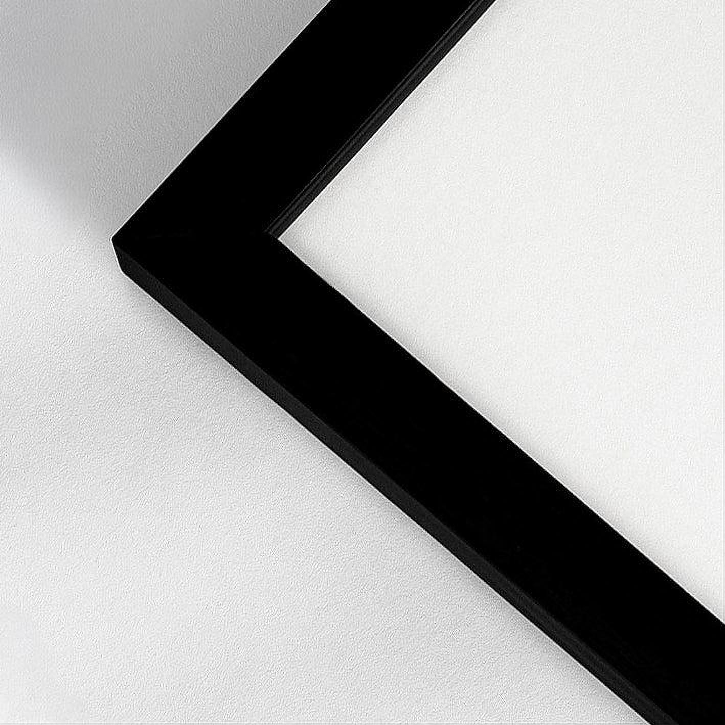 Schwarzer Holzrahmen nach Maß- Schmal (10 mm)