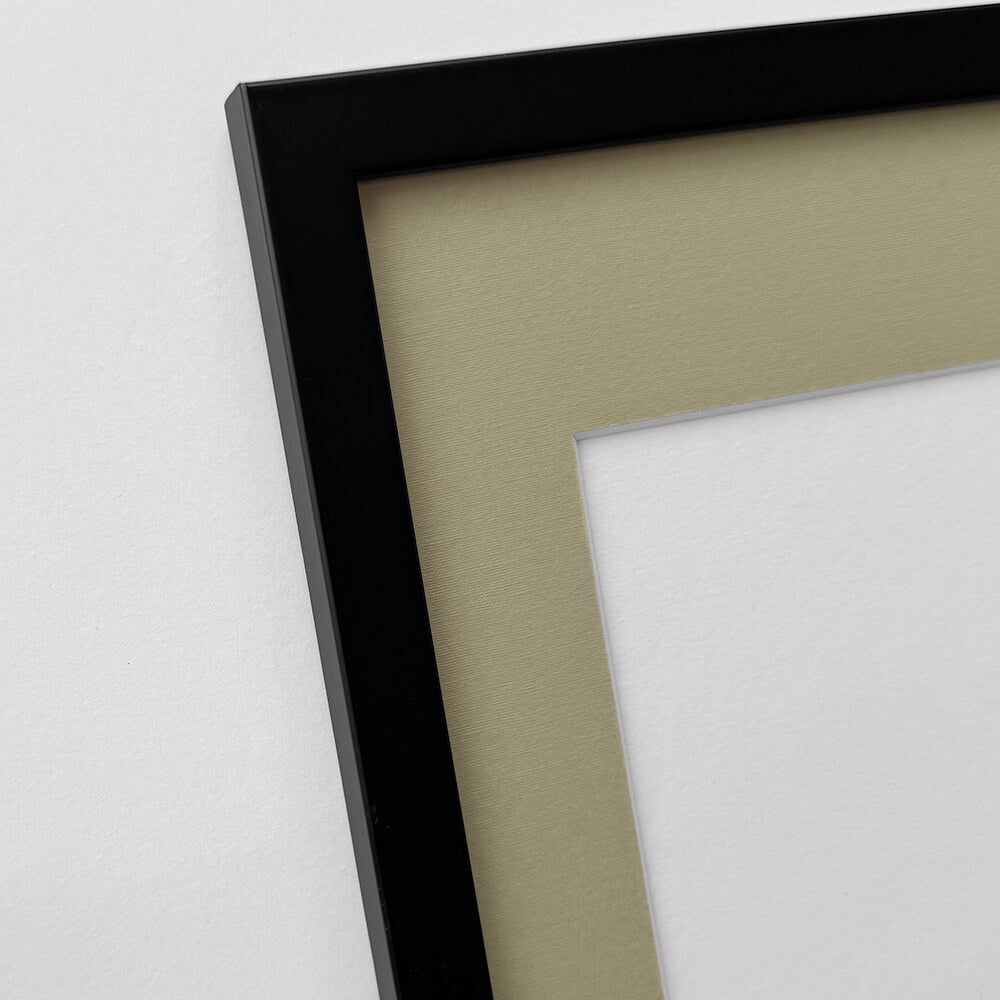 Schwarzer Bilderrahmen aus Holz  - Schmal (15 mm) - 40 × 50 cm