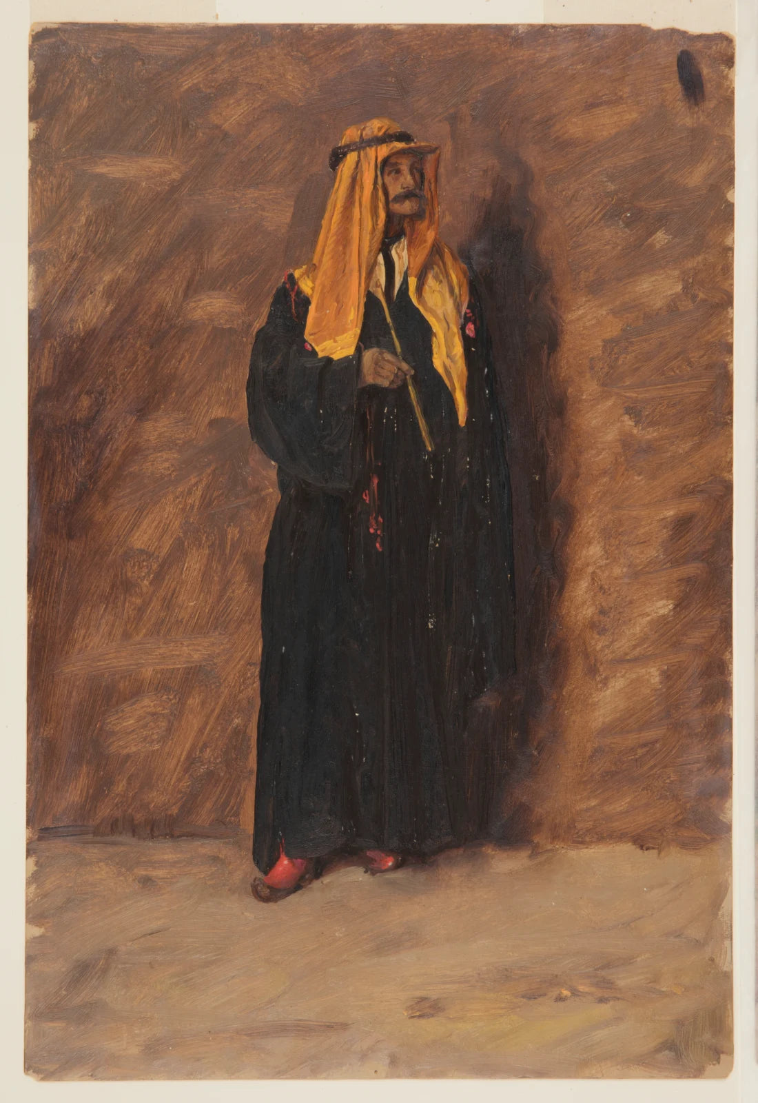 Stehende Figur in Beduinenkleidung