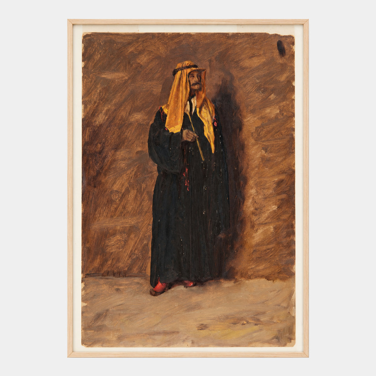 Stehende Figur in Beduinenkleidung