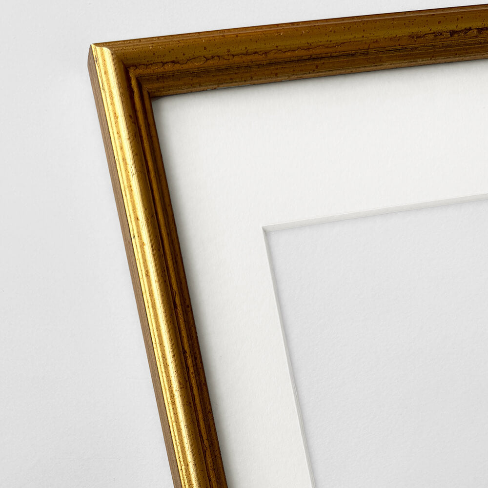 Vintage-Goldrahmen – Schmal (15 mm) – 30 x 40 cm