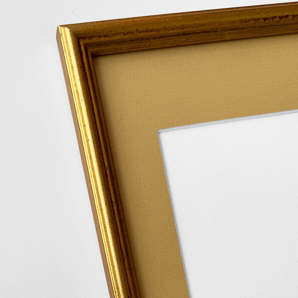 Vintage-Goldrahmen – schmal (15 mm) – 60 x 60 cm