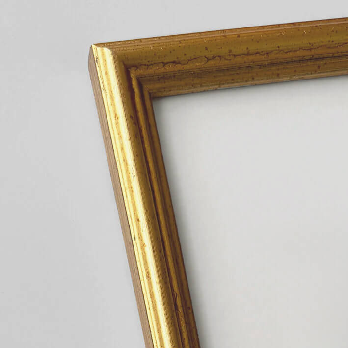 Vintage-Goldrahmen - Schmal (16 mm) - 30x30 cm