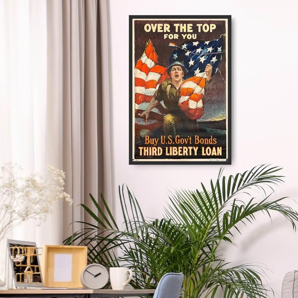 Over the top for you - Buy US Gov't Bonds - Third Liberty Loan - Room